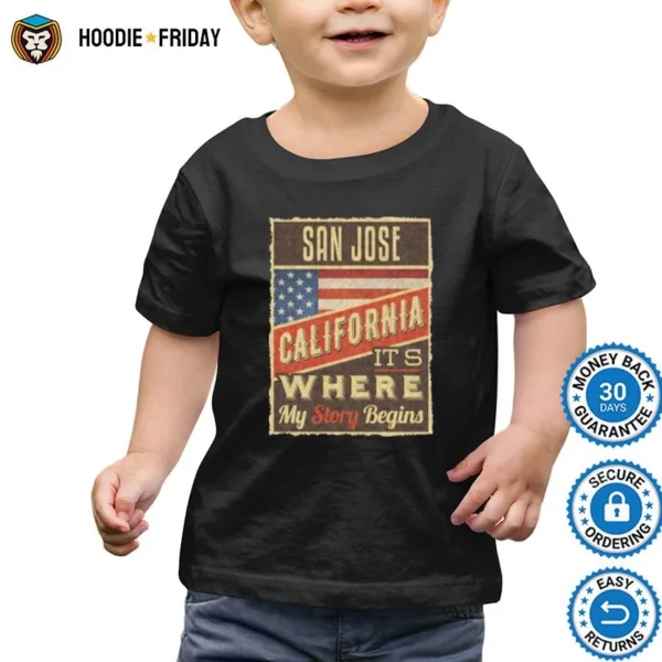 90S Retro Art San Jose California Shirts