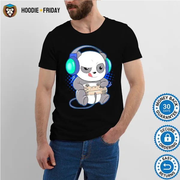 Adorable Gaming Panda Shirts