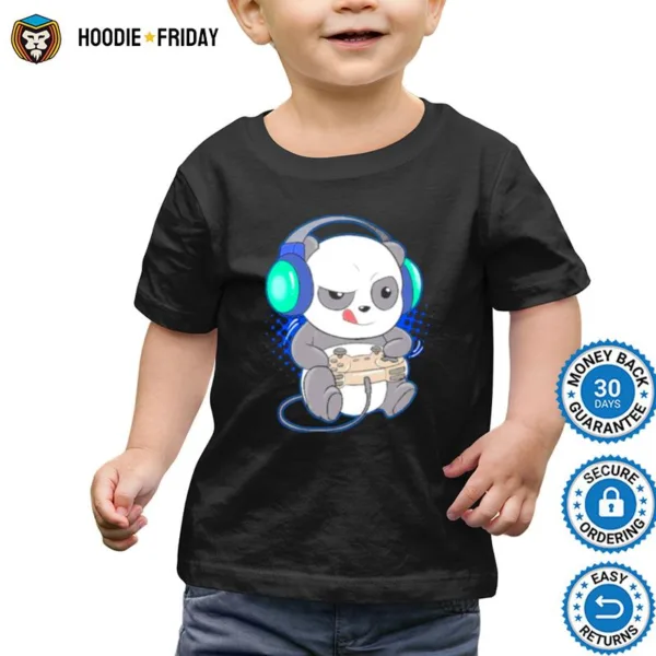 Adorable Gaming Panda Shirts