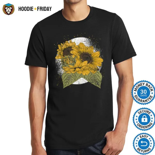 Aesthetics Yellow Flowers Florist Sunshine Sunflower Shirts