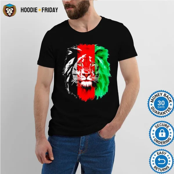 Afghanistan Flag Lion Free Afghanistan Shirts