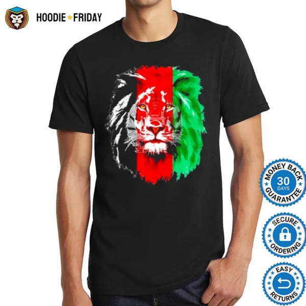 Afghanistan Flag Lion Free Afghanistan Shirts