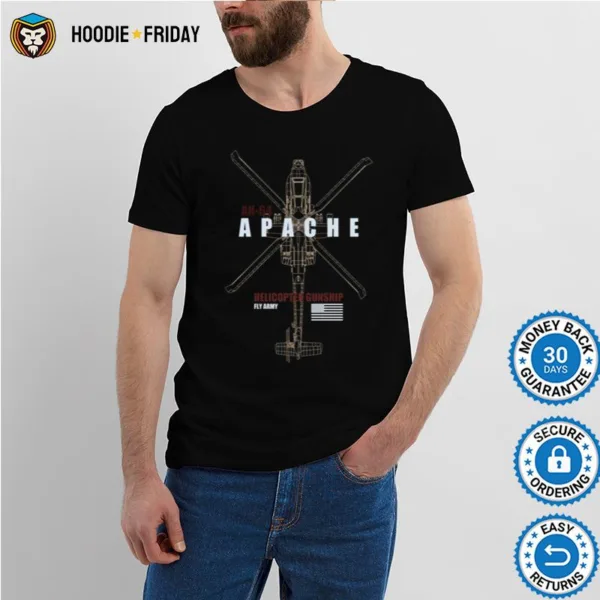 Ah 64 Apache Airplane Pilots Shirts