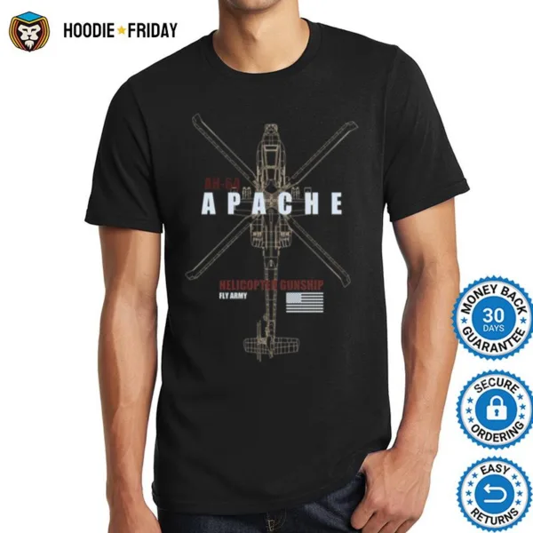 Ah 64 Apache Airplane Pilots Shirts