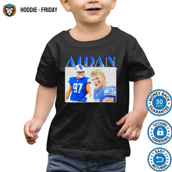 Aidan Hutchinson Detroit Lions Vintage Retro 90S Shirts