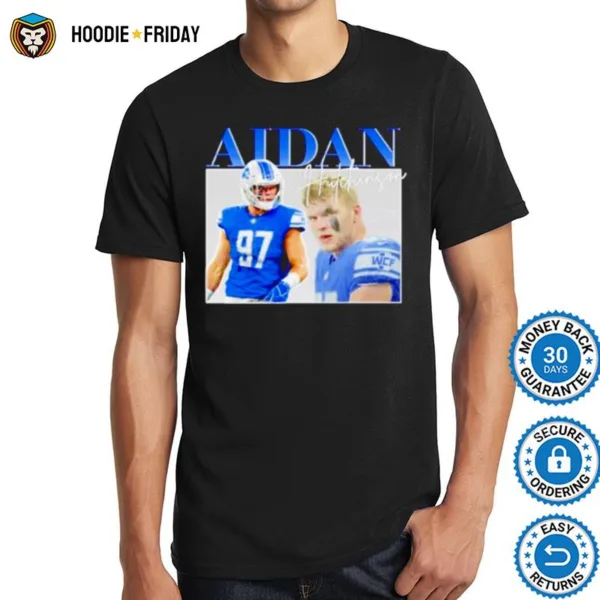 Aidan Hutchinson Detroit Lions Vintage Retro 90S Shirts