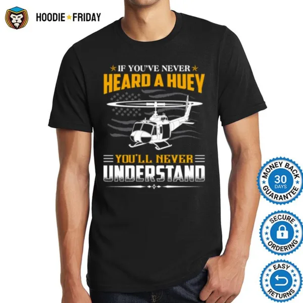 Air Force If Youve Never Heard A Huey Youll Never Understand Shirts