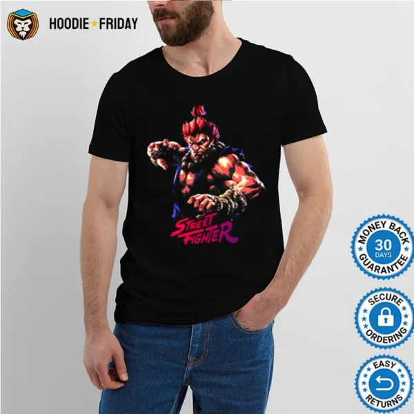 Akuma Street Fighter Game Art 90S Shirts