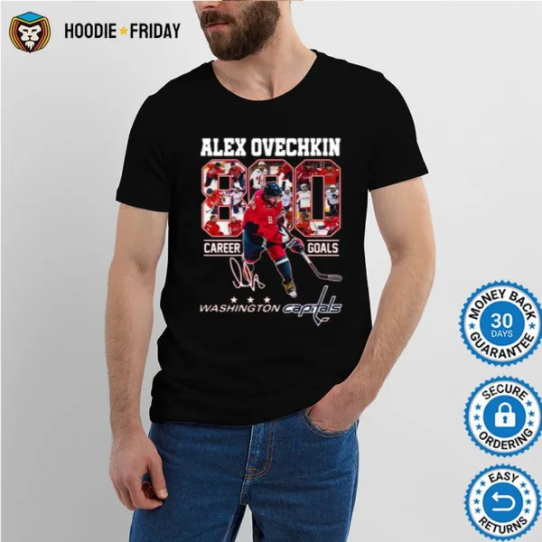 Alex Ovechkin Washington Capitals 800 Career Goals Signature Shirts