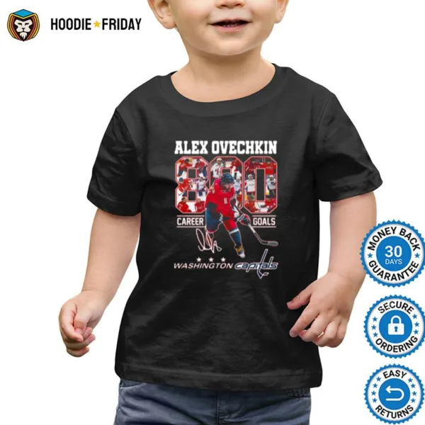 Alex Ovechkin Washington Capitals 800 Career Goals Signature Shirts