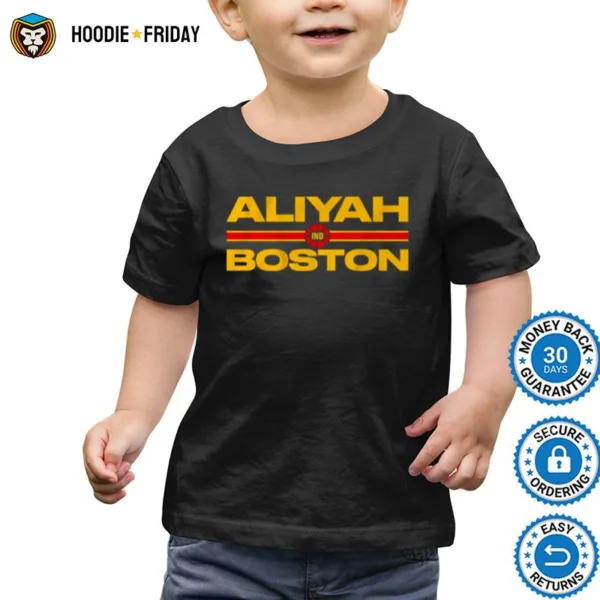 Aliyah Boston Text Stack Shirts