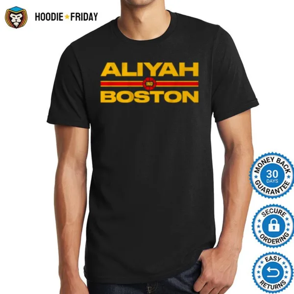 Aliyah Boston Text Stack Shirts