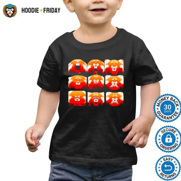 All Red Panda Emotion Shirts