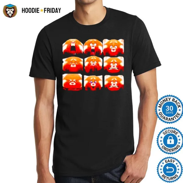 All Red Panda Emotion Shirts