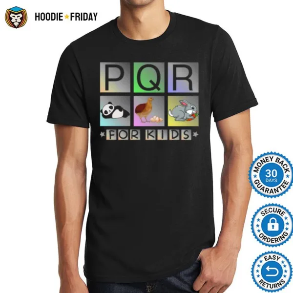 Alphabets For Kids Abc Pqr Shirts