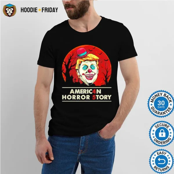 Americ4N Horror 5Tory 45 Trump Clown Halloween Shirts