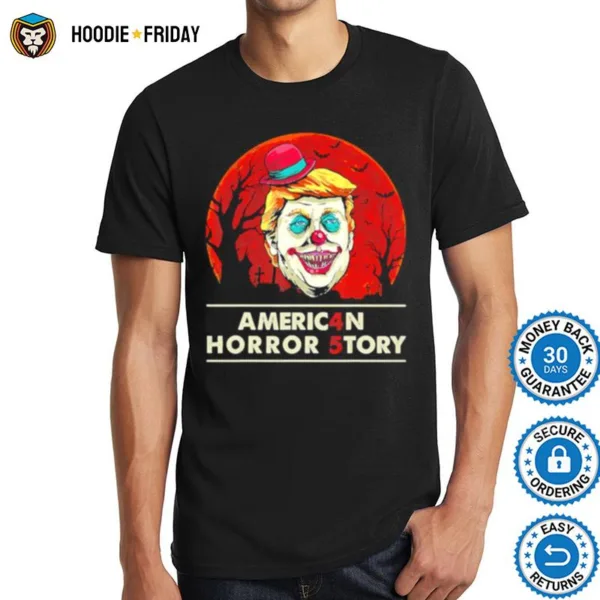 Americ4N Horror 5Tory 45 Trump Clown Halloween Shirts