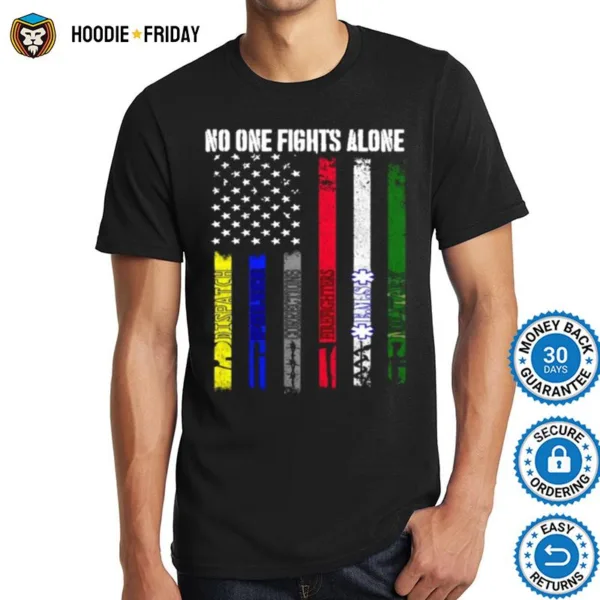 American Flag No One Fights Alone Dispatch Shirts