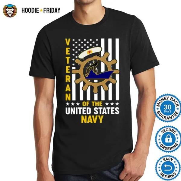 American Flag Veteran Of The United States Navy Shirts