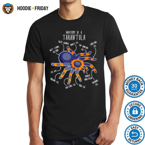 Anatomy Of A Tarantula Shirts