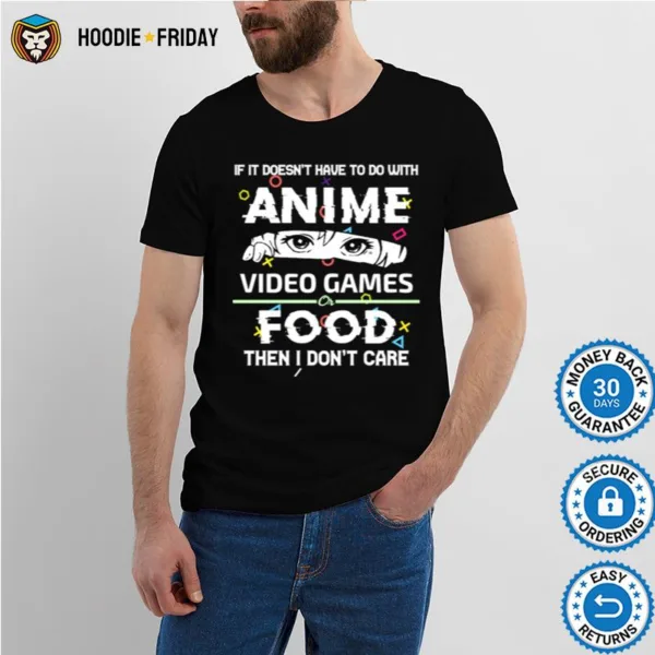 Anime Video Games Food Animes Girls Boys Shirts