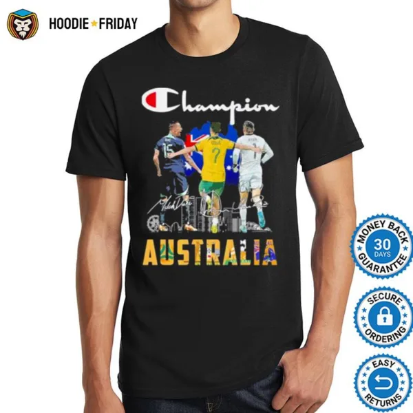 Australia Team Sports Champion Signatures Shirts