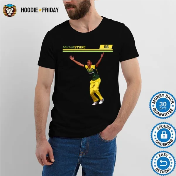 Australian Fast Bowler T20 Bowler Graphic Mitchell Starc Shirts