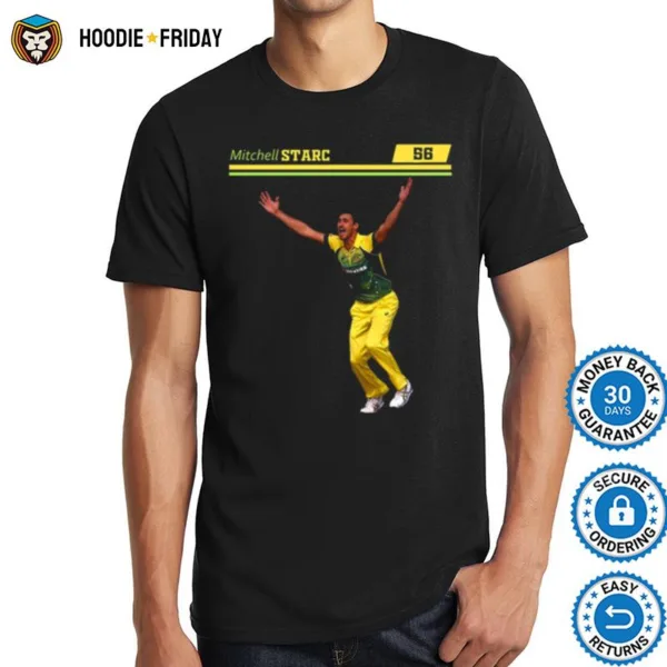 Australian Fast Bowler T20 Bowler Graphic Mitchell Starc Shirts