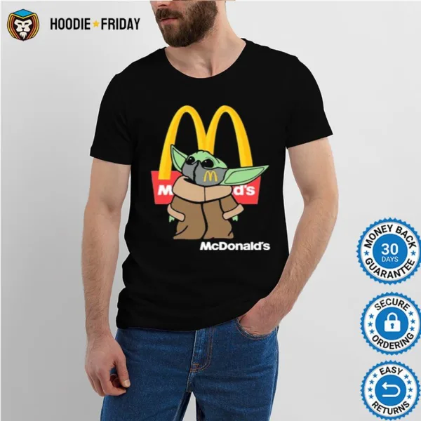 Baby Yoda Face Mask Mcdonalds Logo Shirts