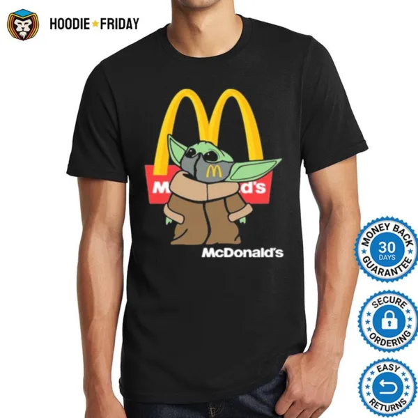 Baby Yoda Face Mask Mcdonalds Logo Shirts