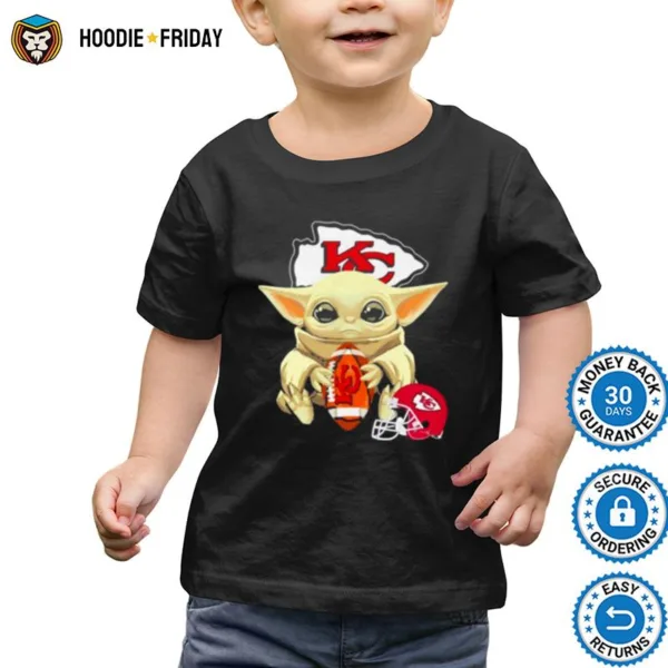 Baby Yoda Hug Kansas City Chiefs Shirts