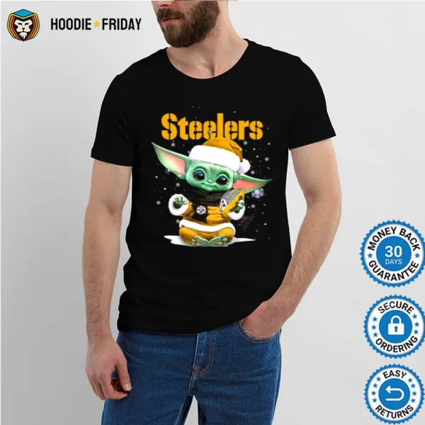 Baby Yoda Pittsburgh Steelers Football Christmas Shirts