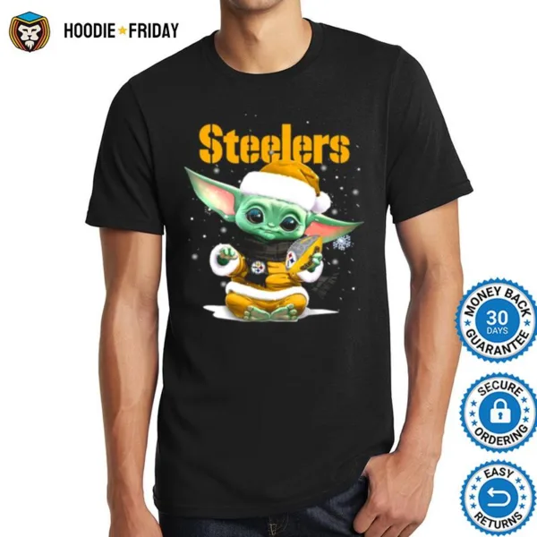 Baby Yoda Pittsburgh Steelers Football Christmas Shirts