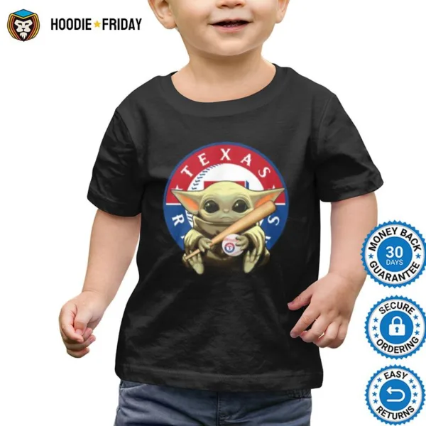 Baby Yoda Texas Rangers Baseball Shirts