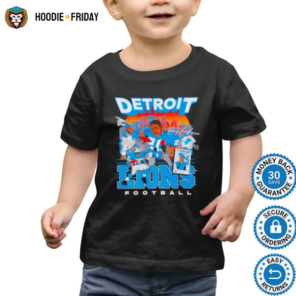 Barry Sanders Detroit Lions Football Signature Shirts