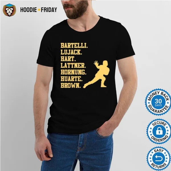 Bartelli Lujack Hart Lattner Hornung Huarte Brown Shirts