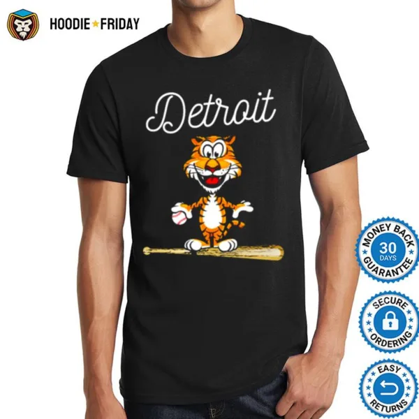 Baseball Distressed Tiger Mascot Shirts