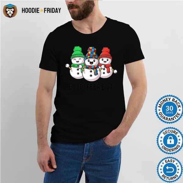 Be Different Puzzle Snowman Christmas Shirts