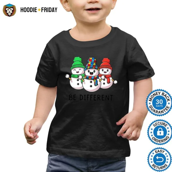 Be Different Puzzle Snowman Christmas Shirts