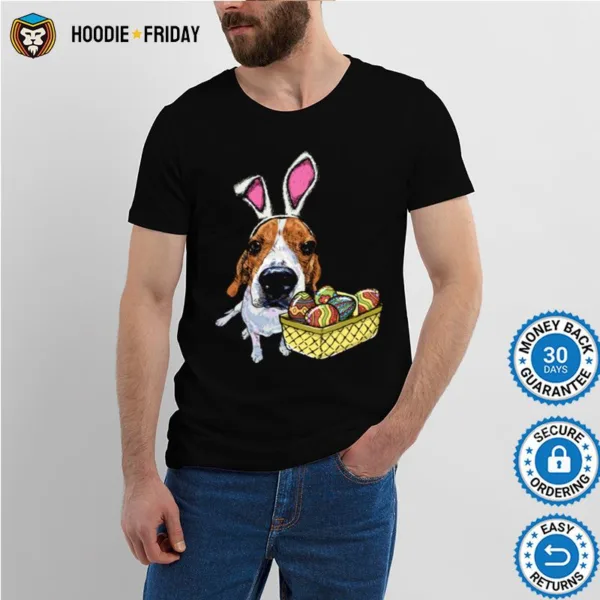 Beagle Dog Bunny Ears Easter Eggs Shirts