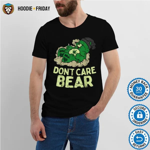 Bear Smoking Weed Funny Weed 420 Cannabis Marijuana Gif Shirts