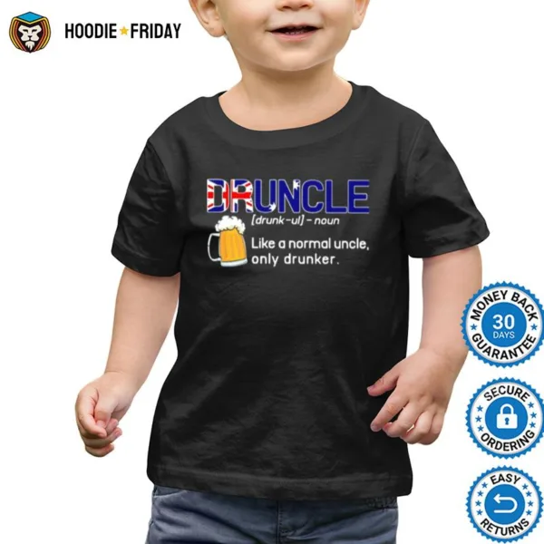 Beer Druncle Like A Normal Uncle Only Drunker Shirts