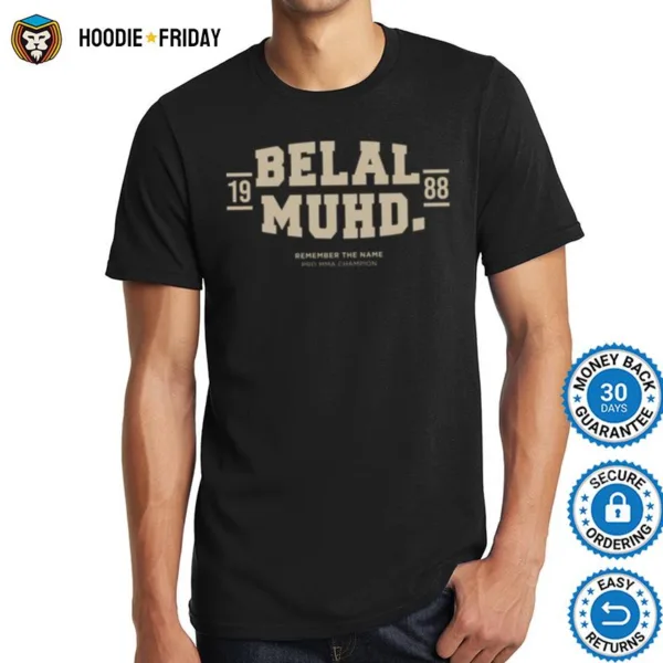 Belal Muhammad Ufc Mma Fighter Logo Shirts