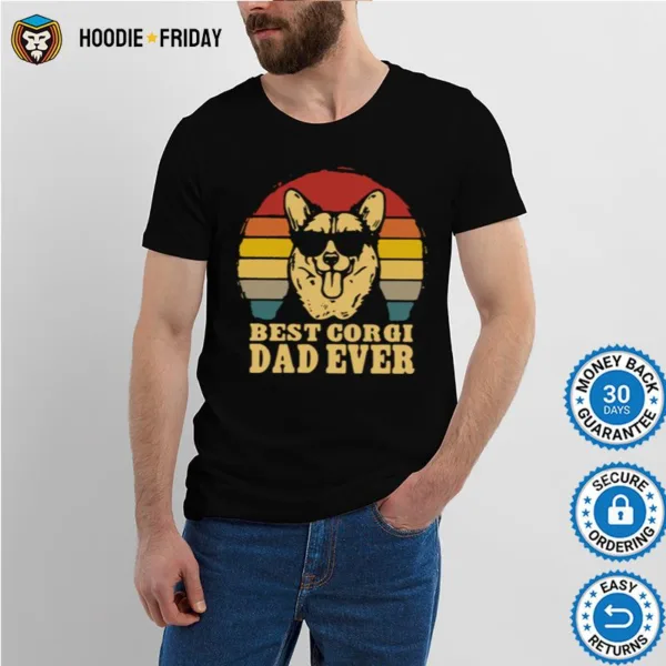 Best Corgi Dad Ever Vintage Shirts