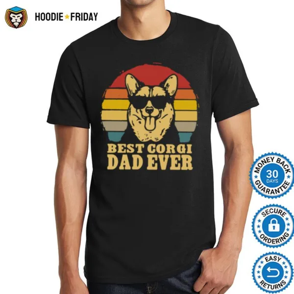 Best Corgi Dad Ever Vintage Shirts