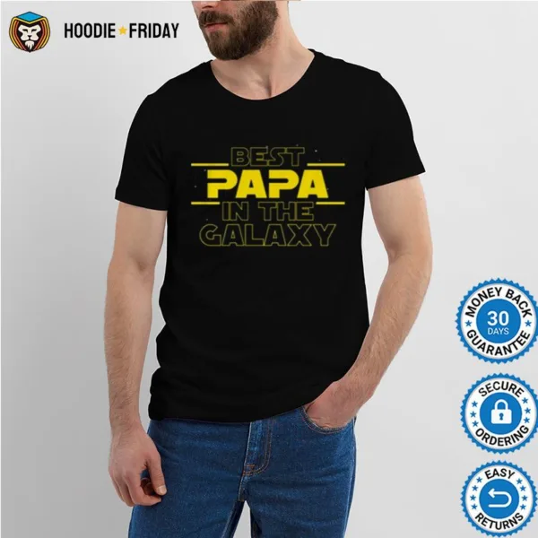 Best Papa In The Galaxy Funny Shirts