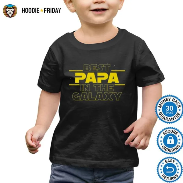 Best Papa In The Galaxy Funny Shirts