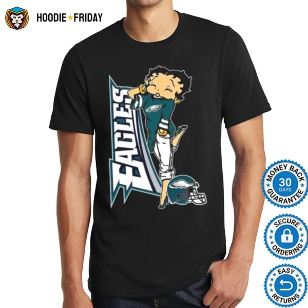 Betty Boop Philadelphia Eagles Football Shirts