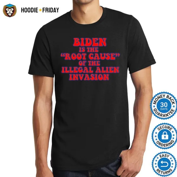 Biden Root Cause Illegal Immigration Crisis Cricket Shirts