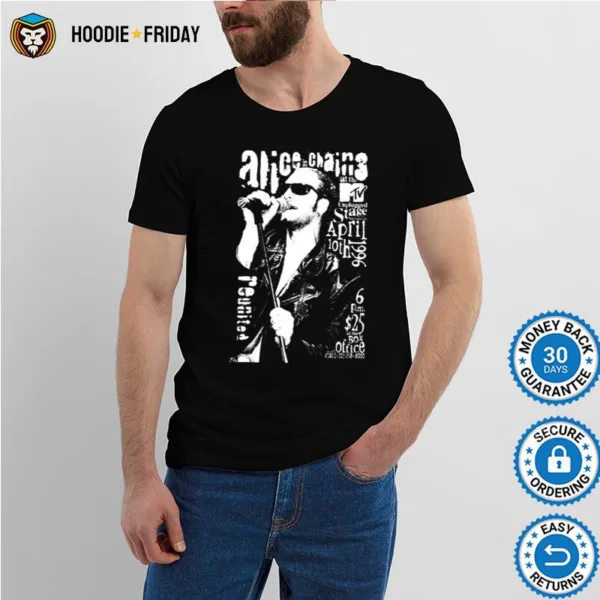 Black And White Art L Layne Staley Shirts